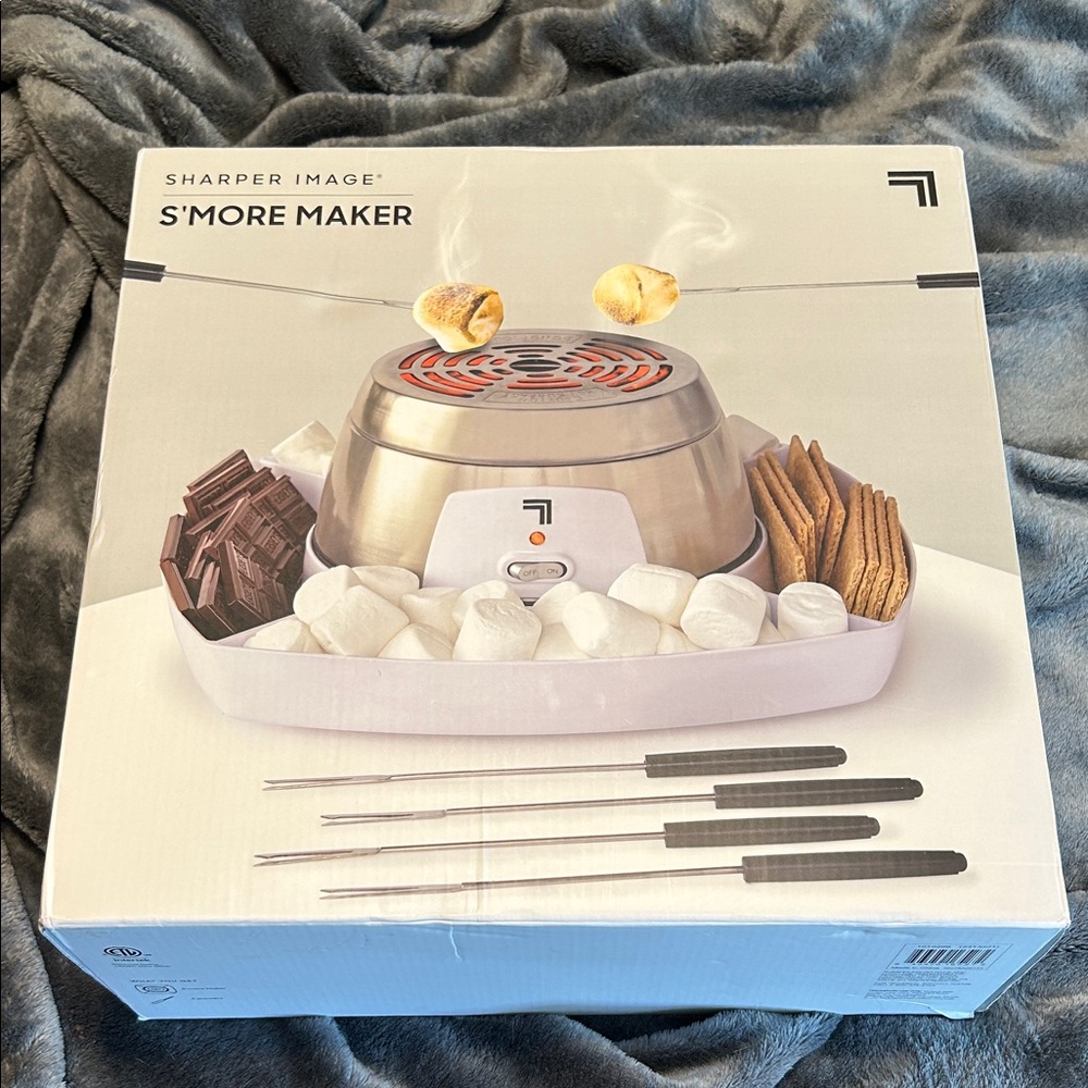 Sharper Image Silver and White S'more Maker NIB